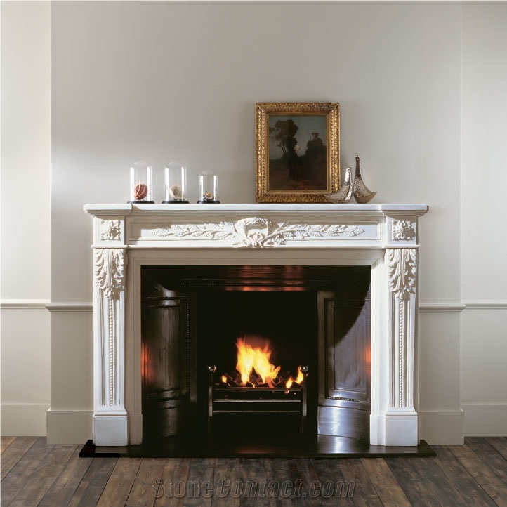 French Style Marble Fireplace Mantel 001