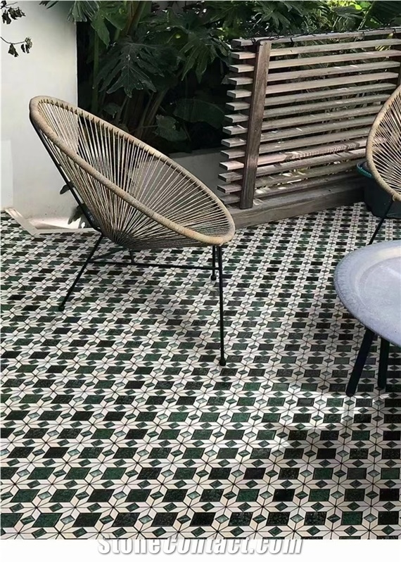 Green Marble Interior Mosaic Tiles