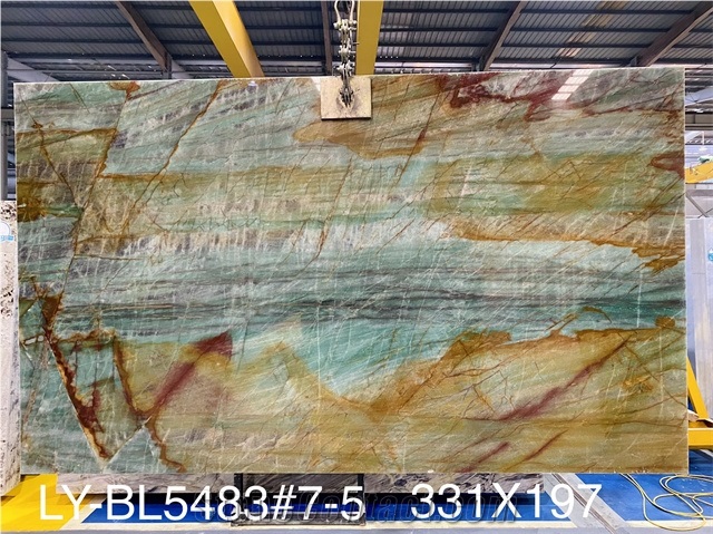 High Quality Polished Ibere Sauipe Quartzite Background Wall