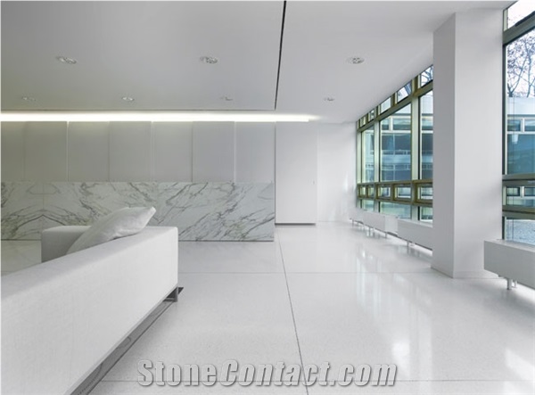 White Terrazzo Cement Floor Wall Cladding