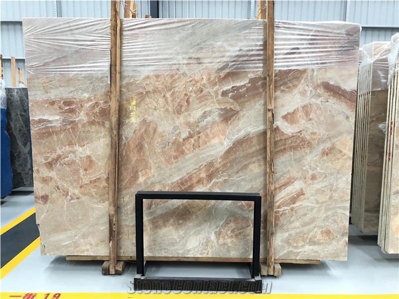Breccia Oniciata Beige Marble Slabs Italy Pink Marble