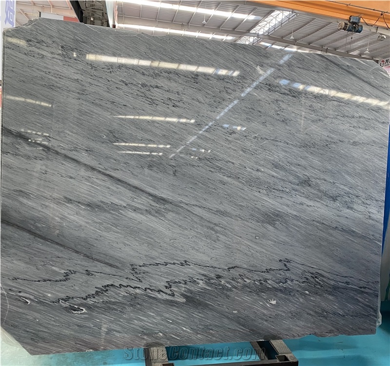 China Imperial Carrara Grey Marble Slab