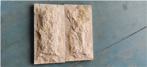 Imperial Beige Marble Mushroom Tile Natural Split Finish
