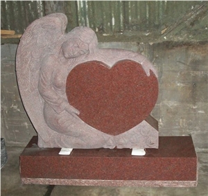 Red Granite Headstone Gravestone Monuments
