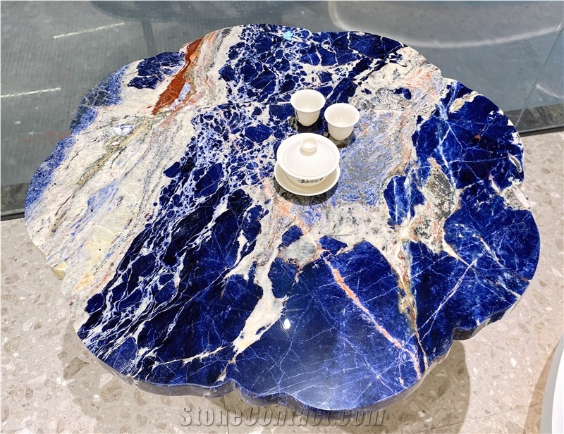 Sodalite Blue Granite Painting Mosaic Art Work