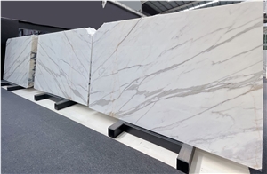 Statuary White Marble Calacatta White Slab Book Match