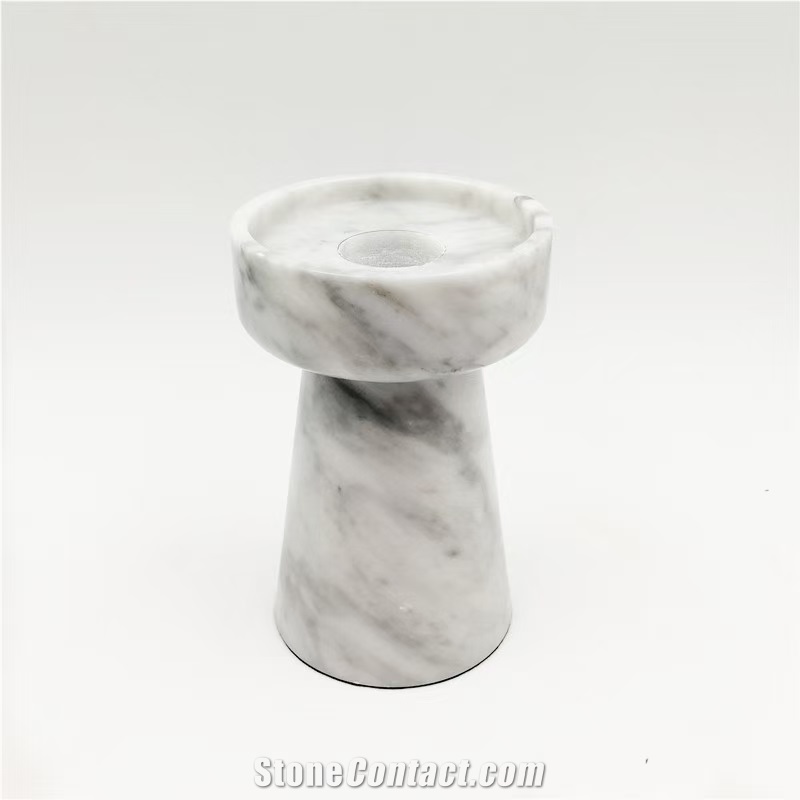 Stone Candle Stick Candle Holder Abrum Candler Mirror