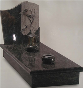 Vizag Bahamas Blue Granite Headstone Gravestone Monuments