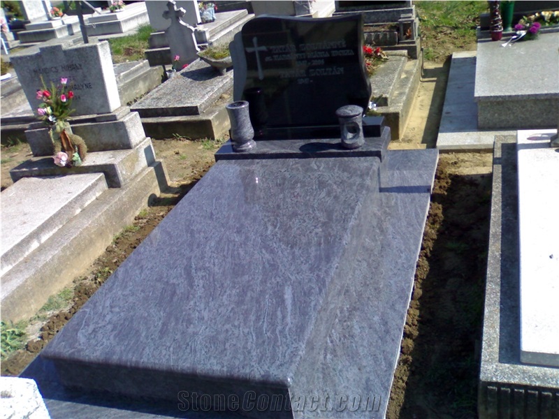 Vizag Bahamas Blue Granite Headstone Gravestone Monuments