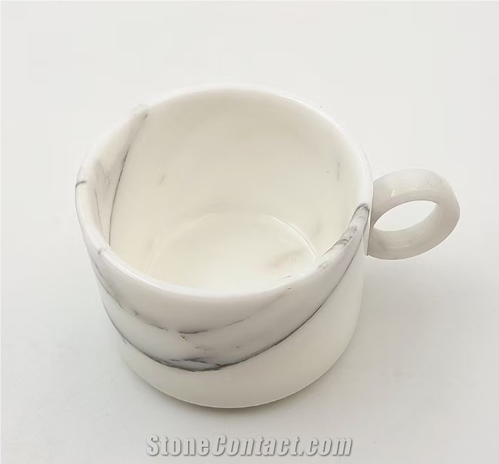 White Marble Cup Stone Cup Stone Gift