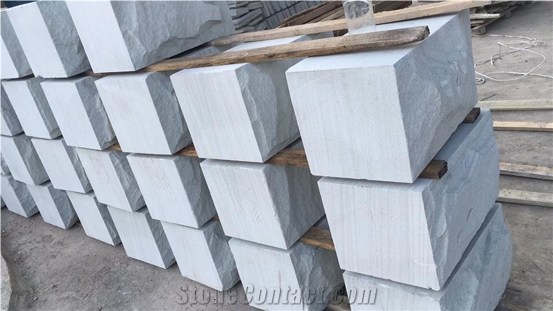 White Sandstone Mushroom Tile Corner Stone Facade Cladding