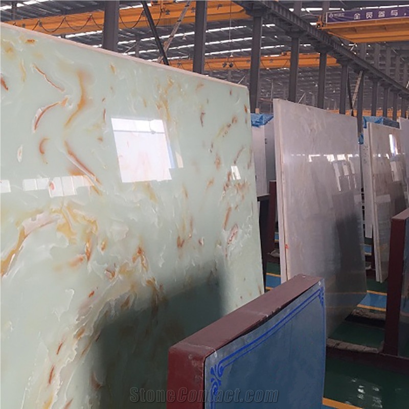 Background Wall Artificial Onyx Stone Slabs