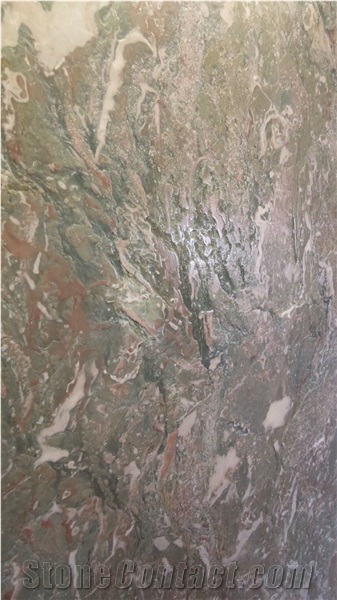 Brown/Green Marble Vasailles Polished/Leathered Slabs