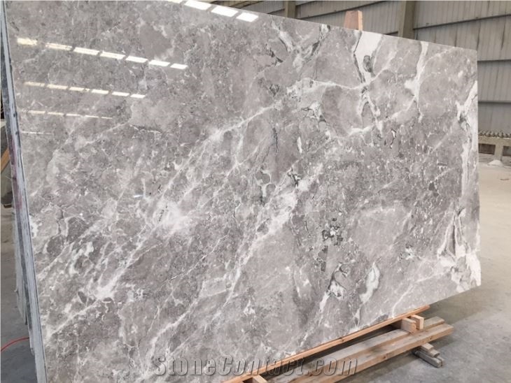 Athena Grey Marble Slabs Floor Tile For Project