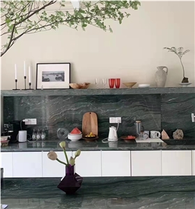 China Kowloon Jade Marble Kitchen Countertop