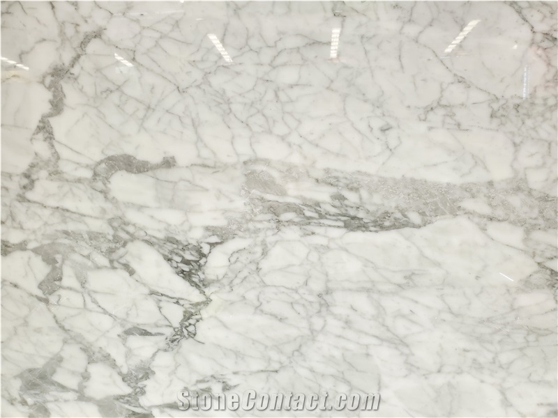 Italy Statuario White Marble Calacatta Marble Slab Tile
