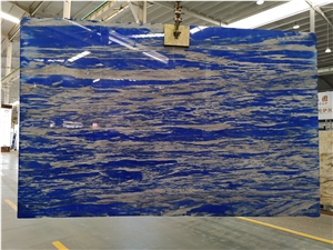 Natural Greece Blue Sky Quartzite Blue Eyes Slab