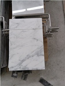 Natural White Marble Kitchen Stone Serving Plate For Restaurant