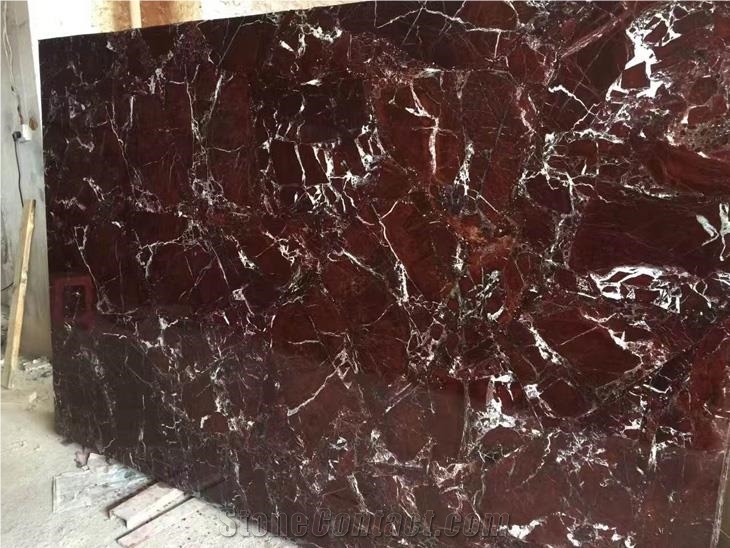Rosso Levanto Marble Polished Slab Tiles Red Marble