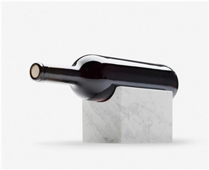 Wine Holder White Marble For Kitchen Decor Marble Accessory