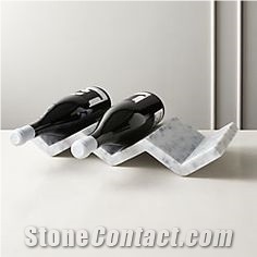 Wine Holder White Marble For Kitchen Decor Marble Accessory