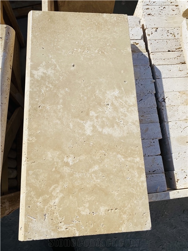 Ivory Travertine 5Cm Pool Coping