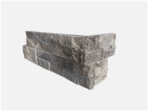 Ledger Corner Silver Travertine