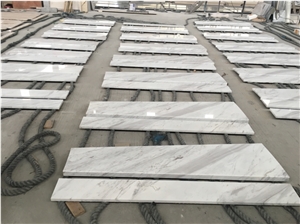 Volakas Greece White Marble Stairs,Treads,Staircase