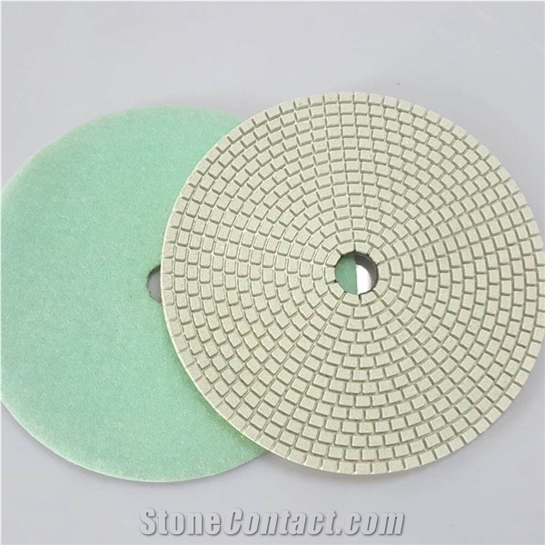 5 Inch 6 Inch Concrete Floor Wet And Dry Abrasive Tools Diamond Polishing Pad Concrete Resin Polishing Tools