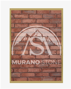 Cultured Bricks Red Flat Stone Veneer