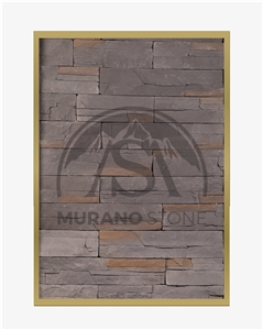Emerald Grey Flat Stone Veneer