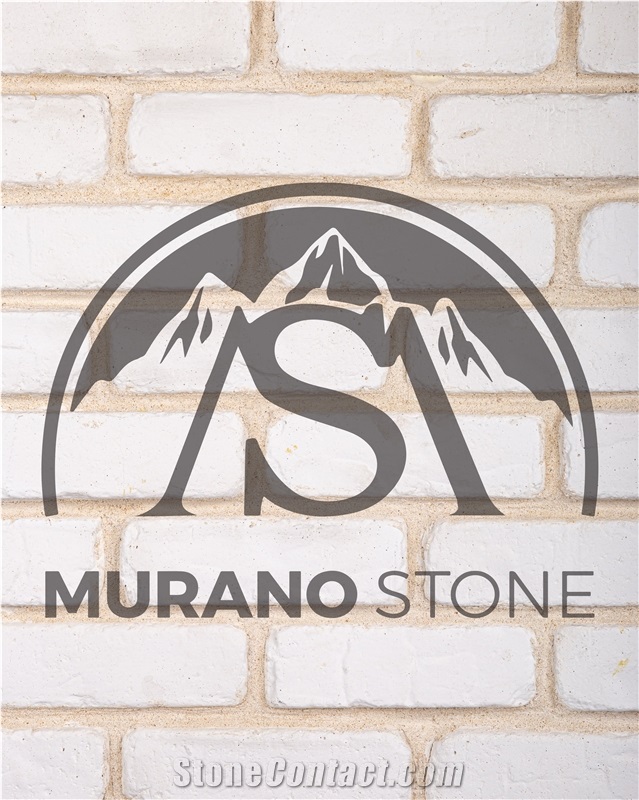 Murano Bricks White Flat Stone Veneer