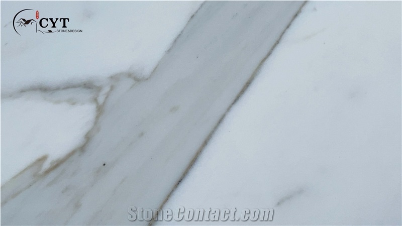 Calacatta Carrara Marble Pattern Slab For Wall Floor Tile
