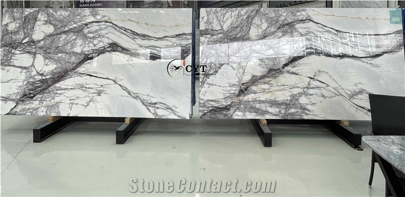 Lilac Marble Pattern Slab For Wall Tile
