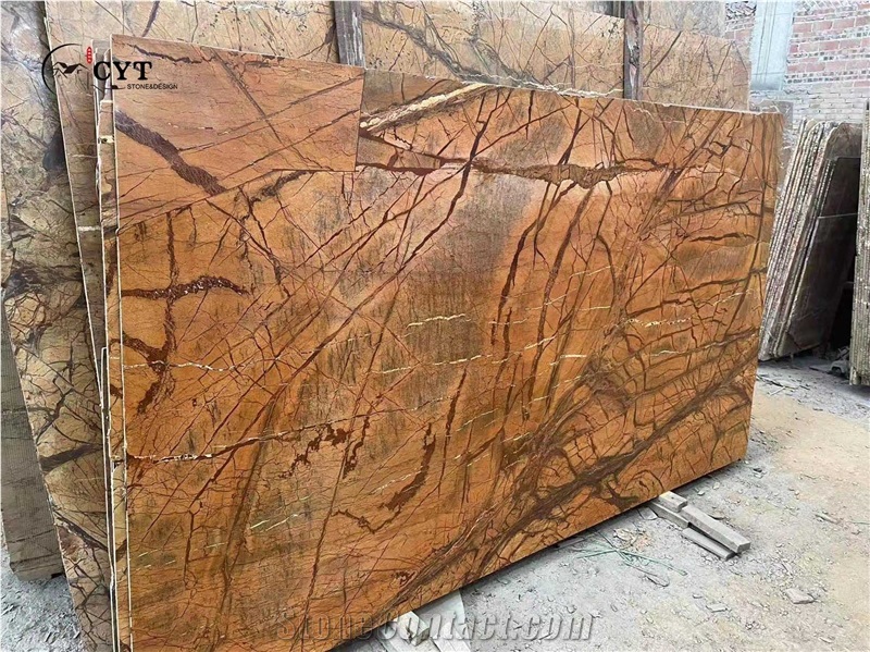 RAINFOREST BROWN Marble Pattern Slab For Wall And Floor