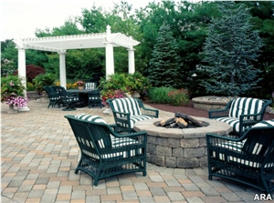 Patio Hardscape Design, Cobblestone, Pavers