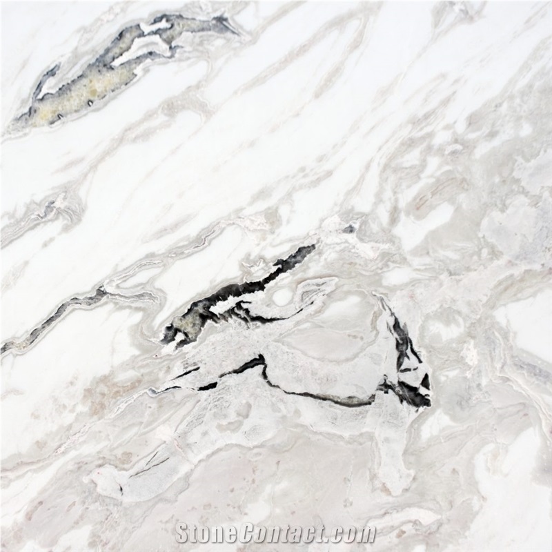 Karibib Fantasy- Dover White Marble Slabs, Tiles