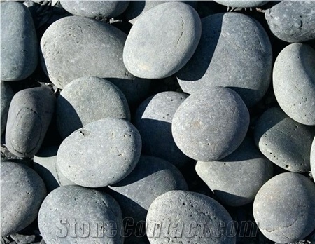 Black Mexican Beach Pebbles 3"- 5"