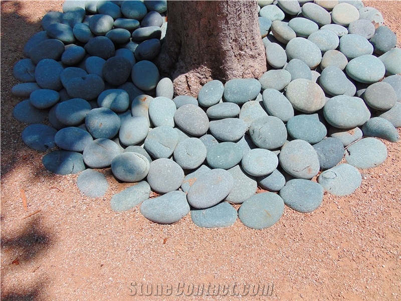 Black Mexican Beach Pebbles 5"- 8"