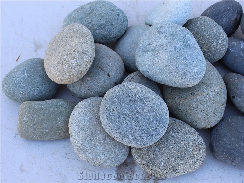 Green Mexican Beach Pebbles 3"- 5"