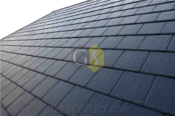 India Black Slate Stone Roof Tiles