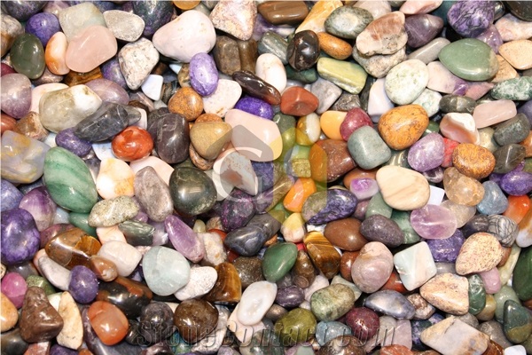Multi Colored Pebbles, River Stone, Beach Pebble Stone