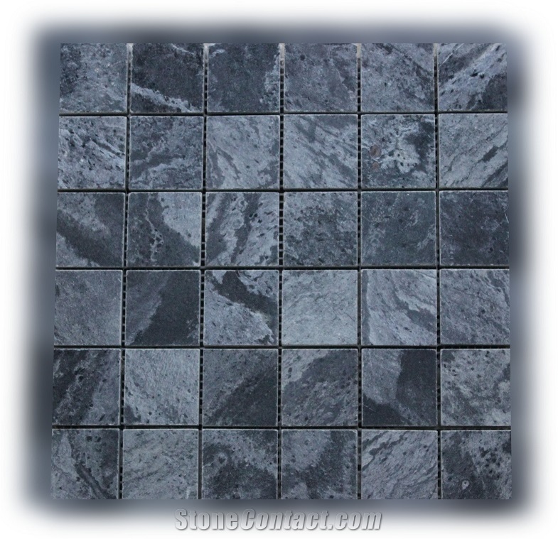 Silver Grey Slate Mosaic Tiles