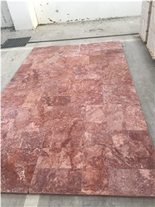 Red Travertine Pattern