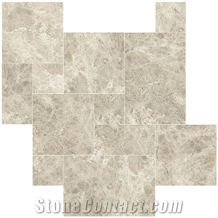 Silver Galaxy Light Marble Versailles Pattern,Marble French Pattern