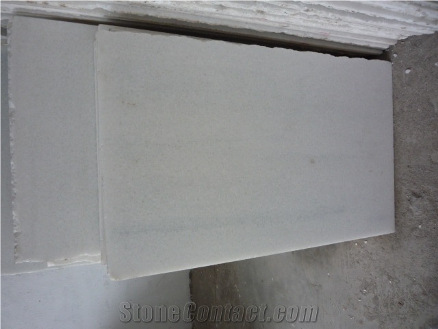 Crystal White Marble Slab Tile Project