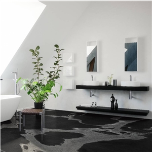 Python Black Granite Slabs, Tiles