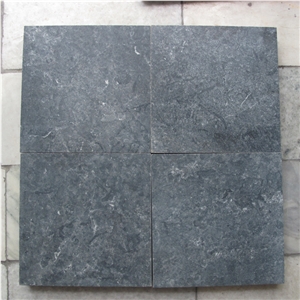 Blue Limestone  With Sandblasted On Floor Tiles