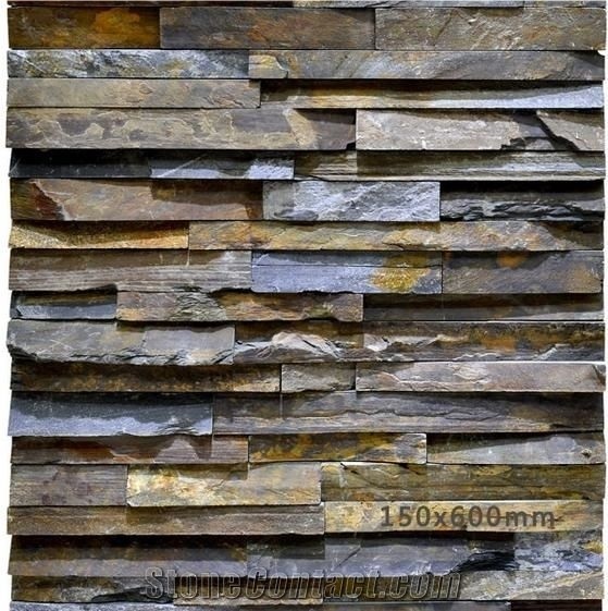 China Light Brown Mountain Surface Culture Stone Veneers