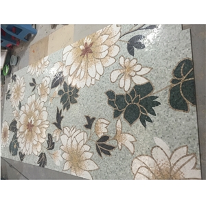 Custom Flower Patterns Mosaics Wall Tiles Designs